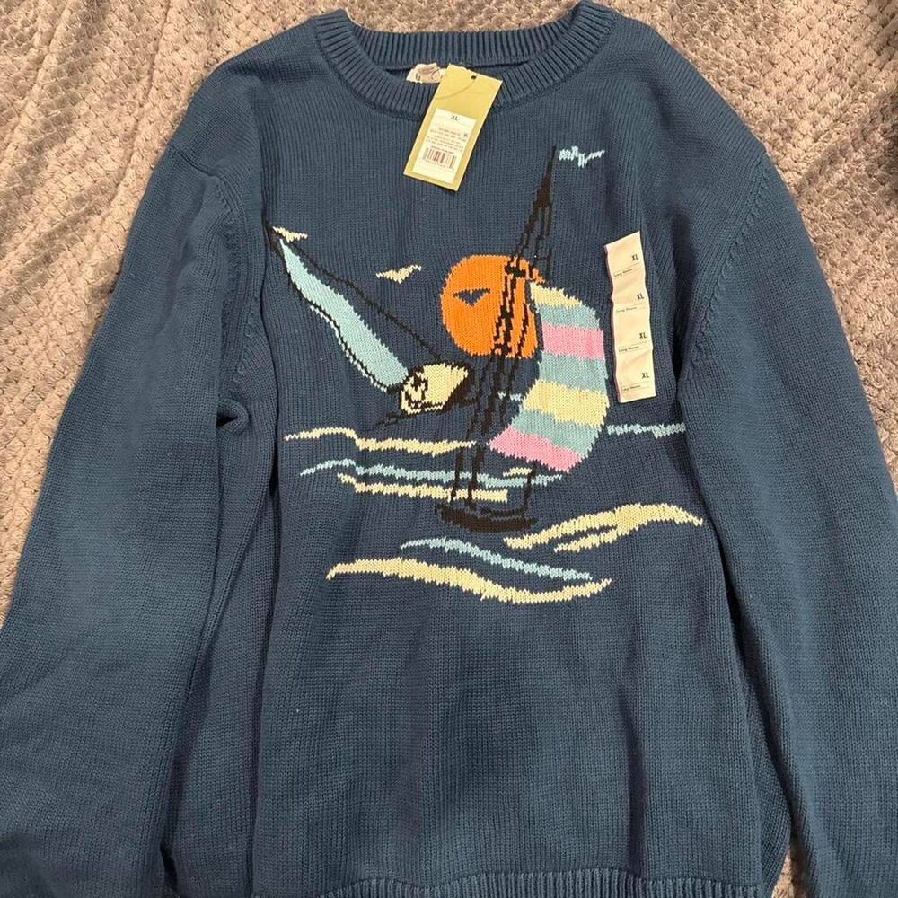 Goodfellow-co Women's Blue and Navy Jumper